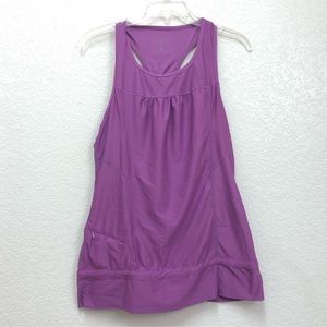 Athleta purple top 819257 racer back